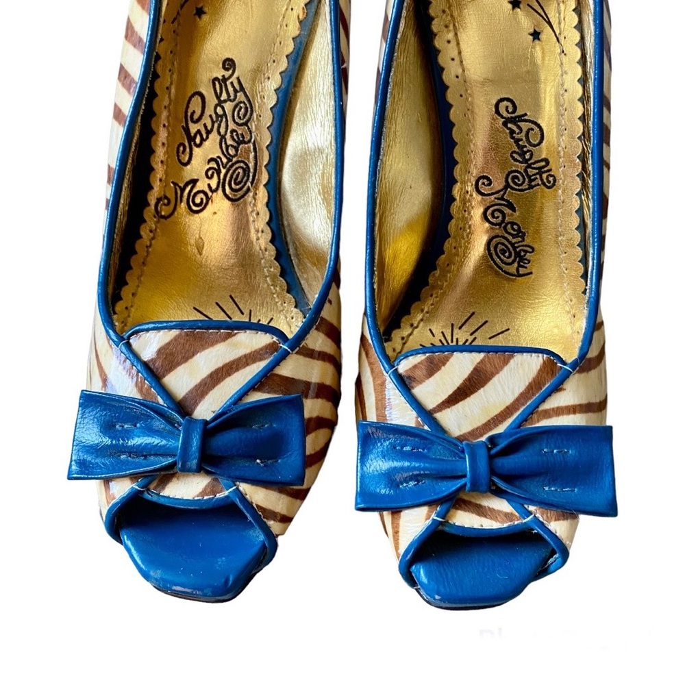 HOST PIC! NAUGHTY MONKEY ‘Nookie Wedge’ in Teal Size 9.5 - Picture 5 of 11